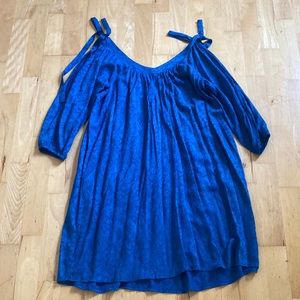 Anthropologie blue dress